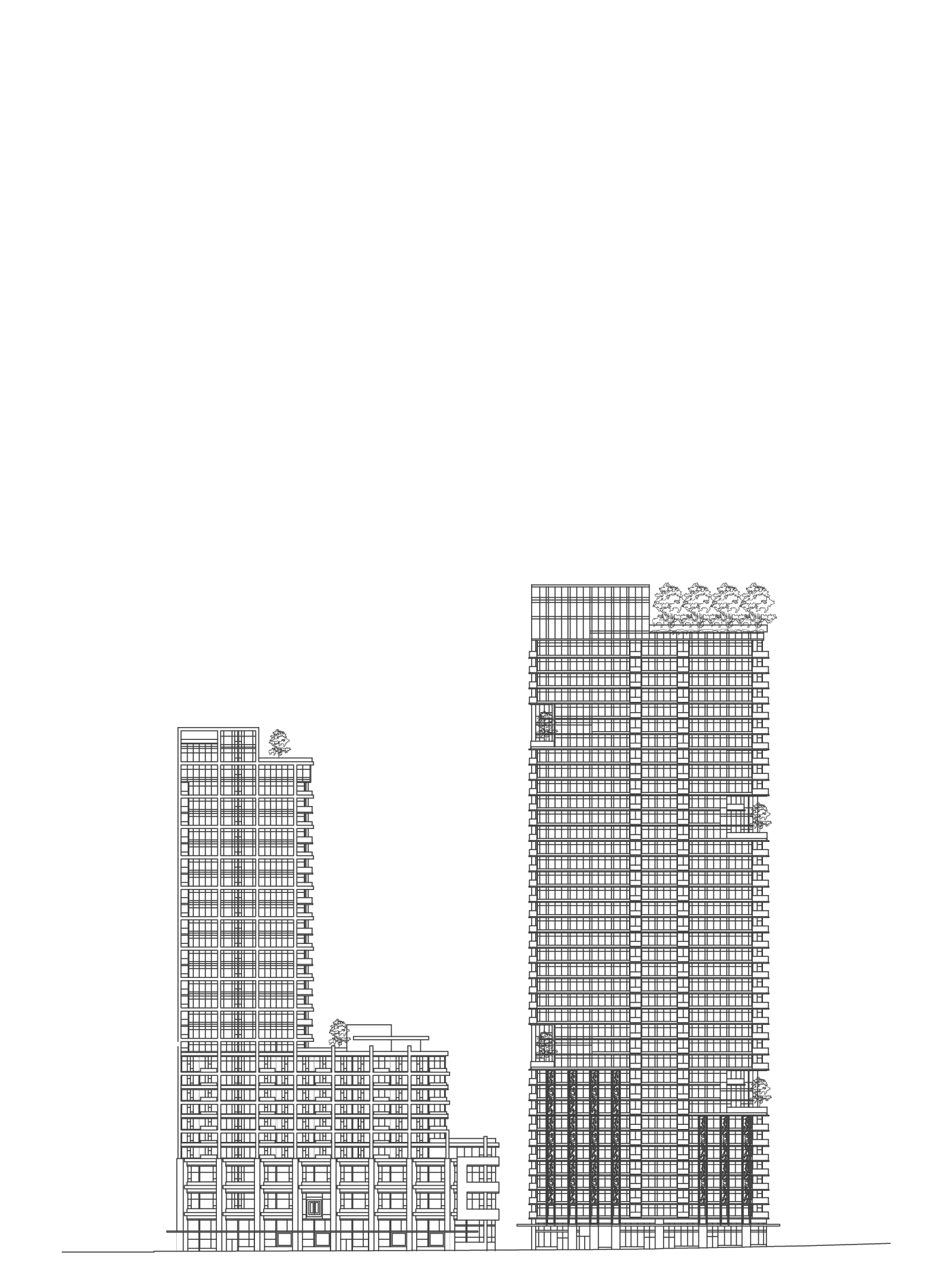 High-rise Building Sketch