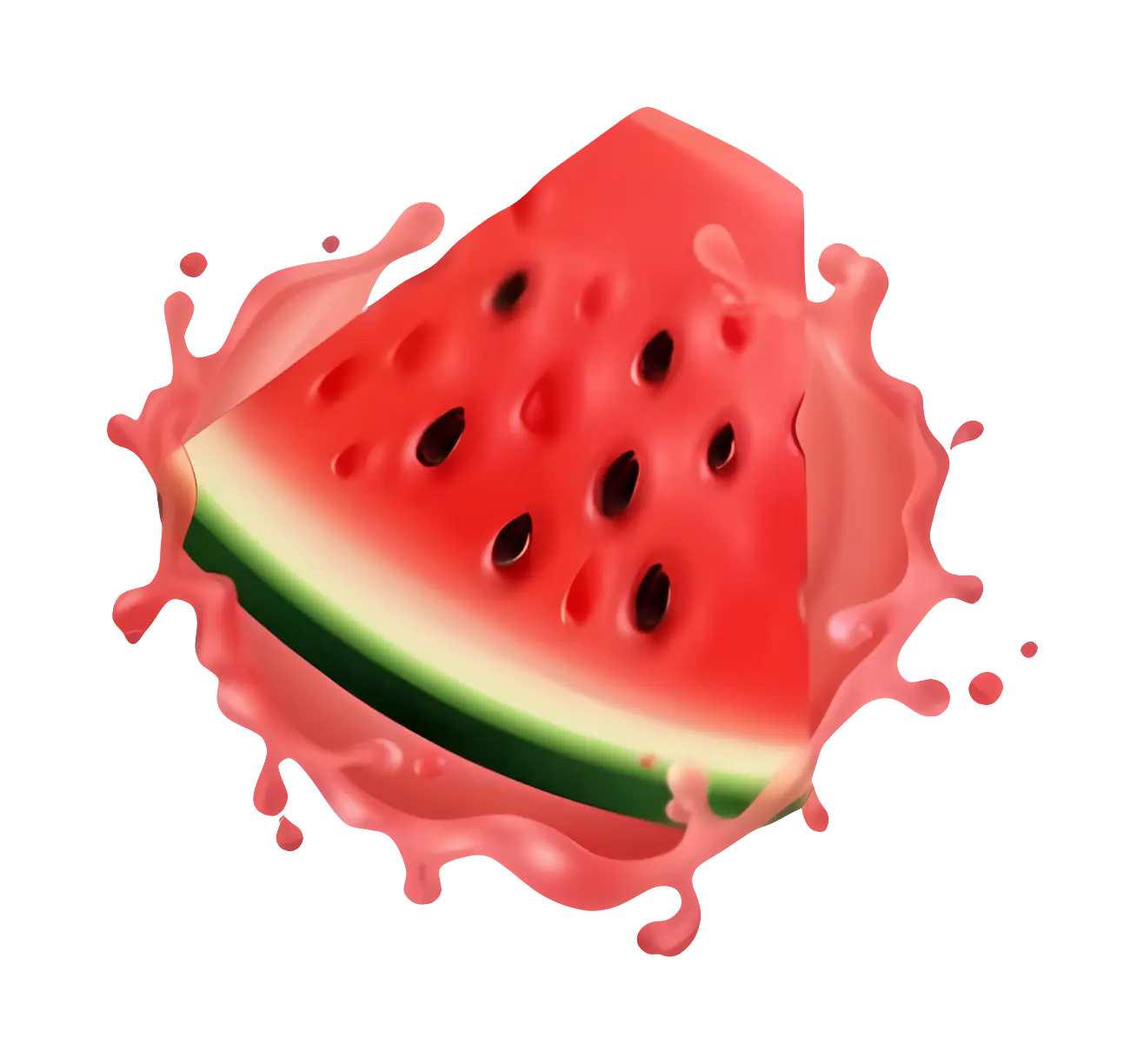 Juicy Watermelon Slice Splashing