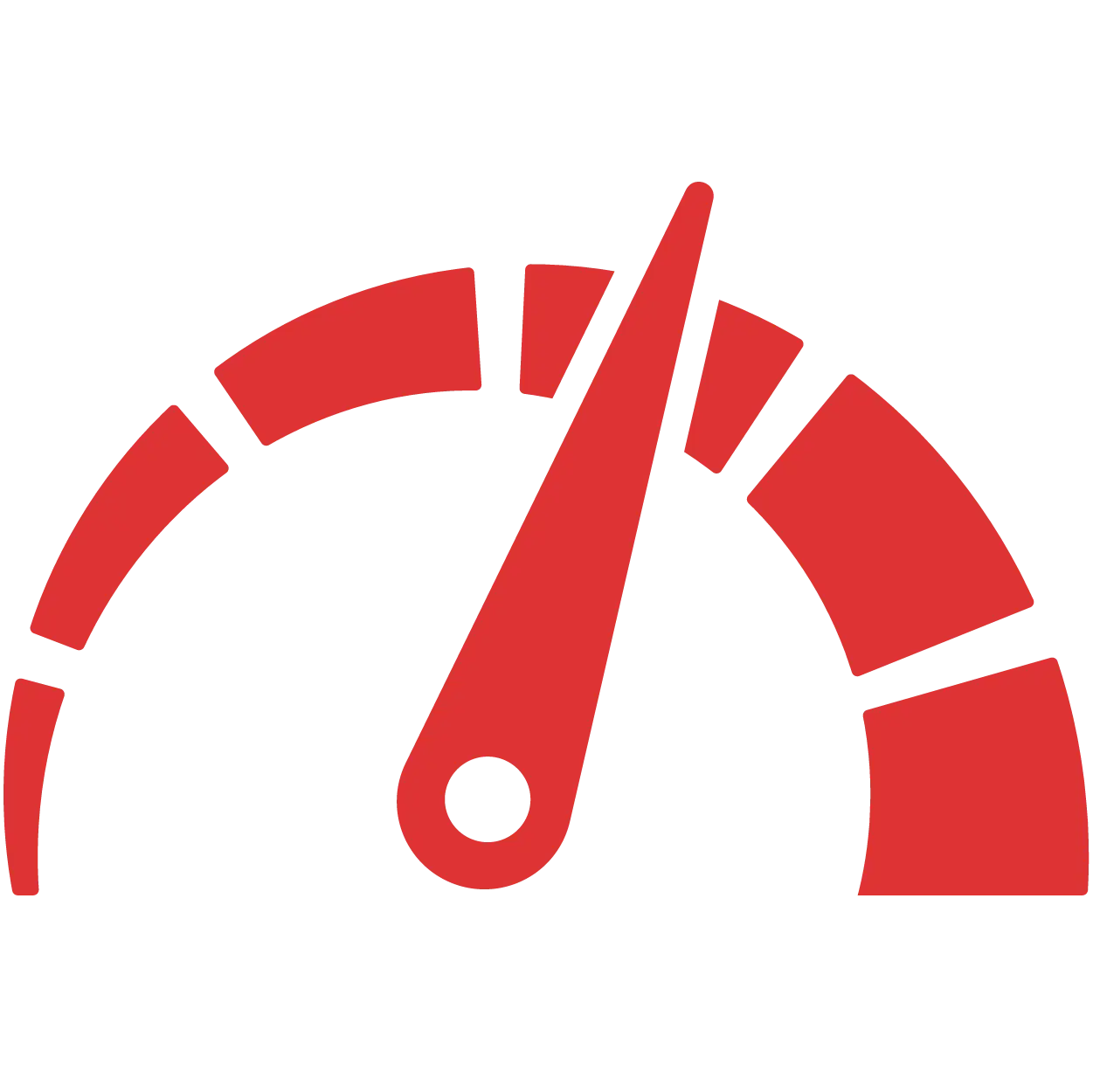 Red Speedometer Gauge