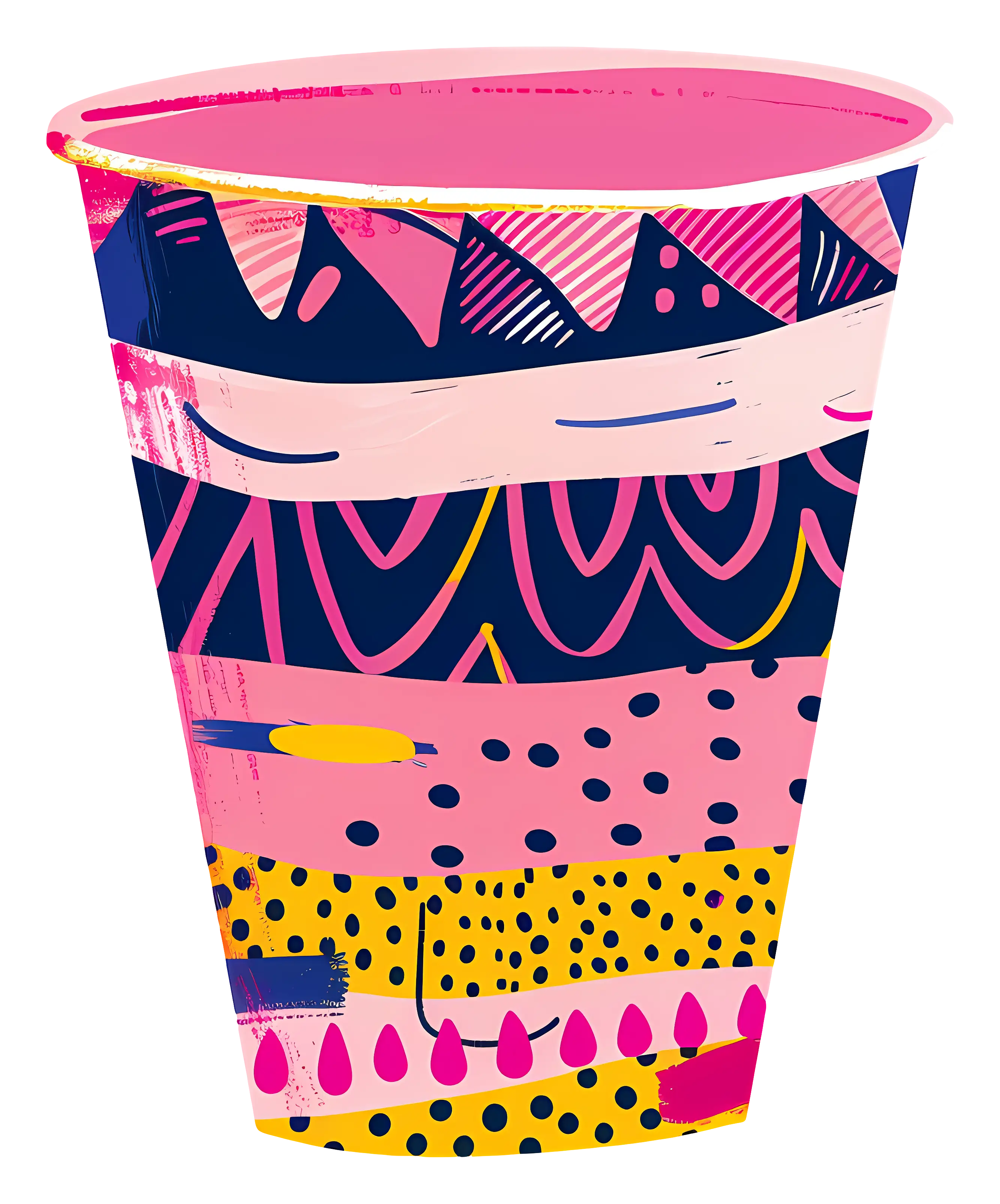 Colorful Patterned Cup