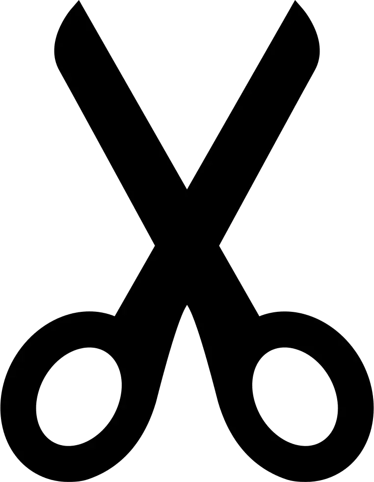 Black Scissors Icon Design