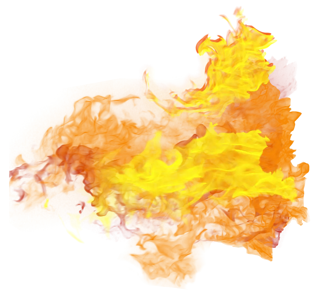 Yellow and Orange Fire Burst