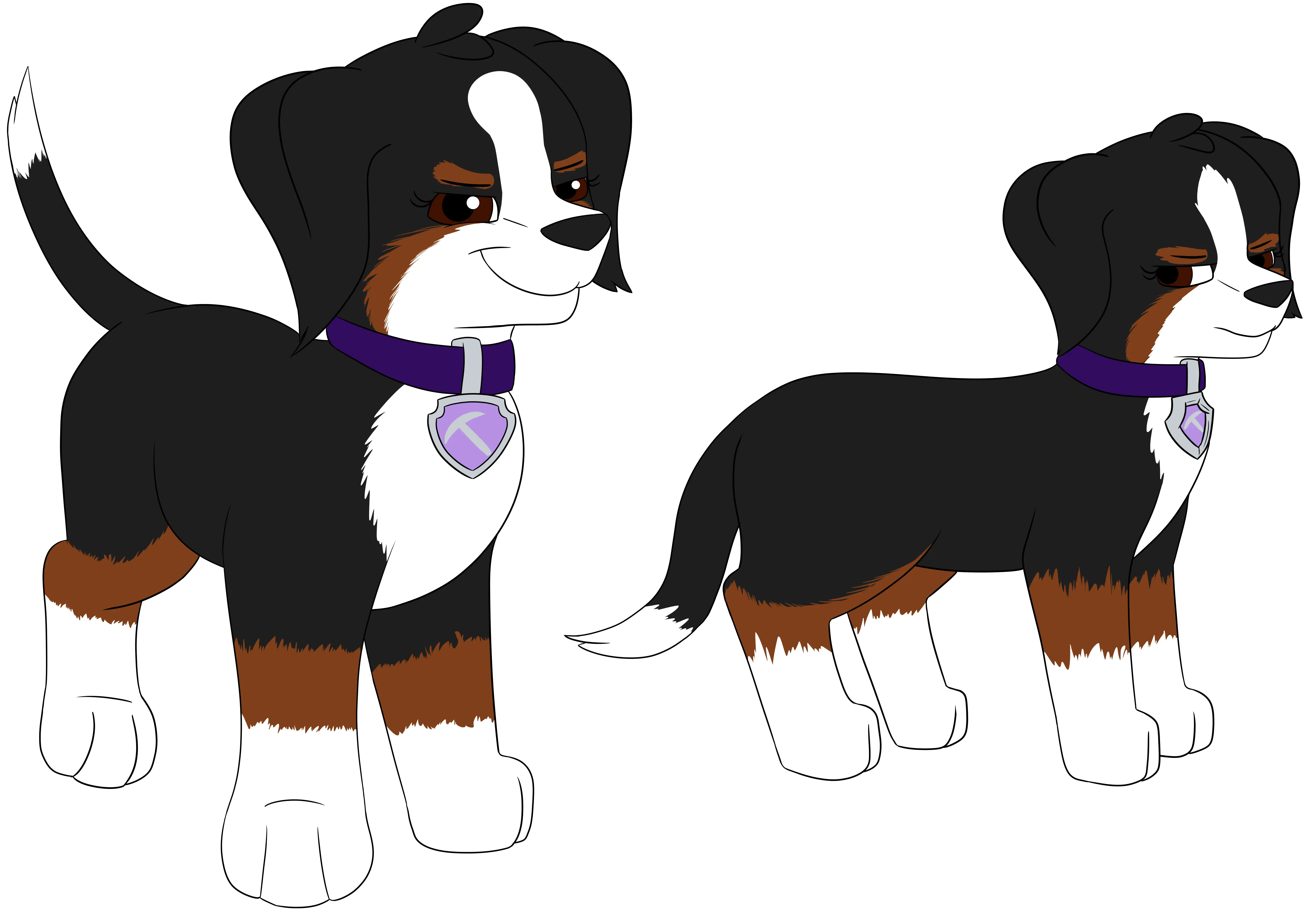 Cute Cartoon Dogs Illustration