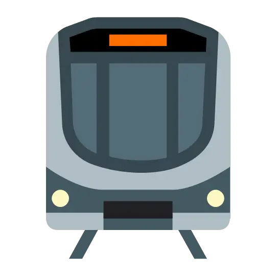 Metro Train Icon for Urban Transit Systems