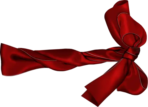 Red Silk Bow for Decoration