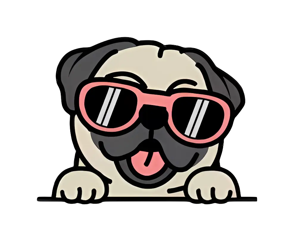 Cool Dog with Sunglasses