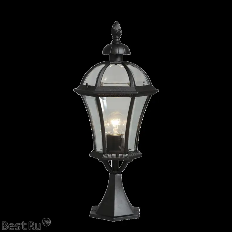 Black Outdoor Lamp Post for Garden Lighting
