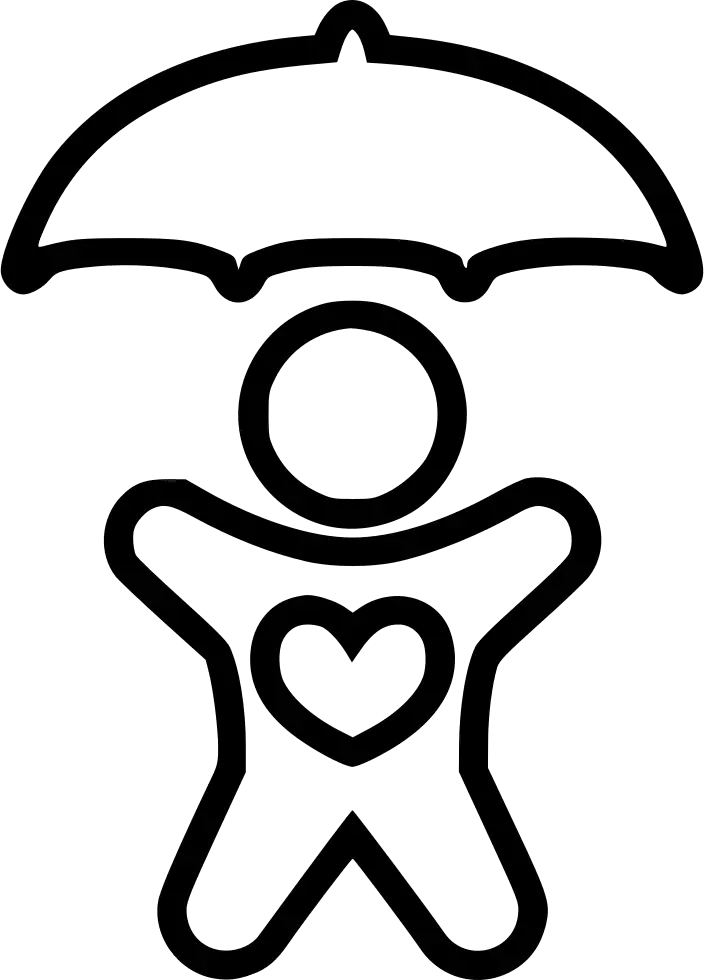 Person with Umbrella Icon
