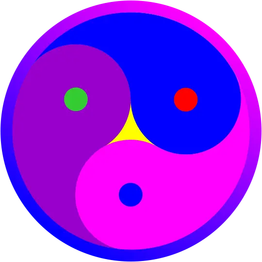 Colorful Yin-Yang Symbol