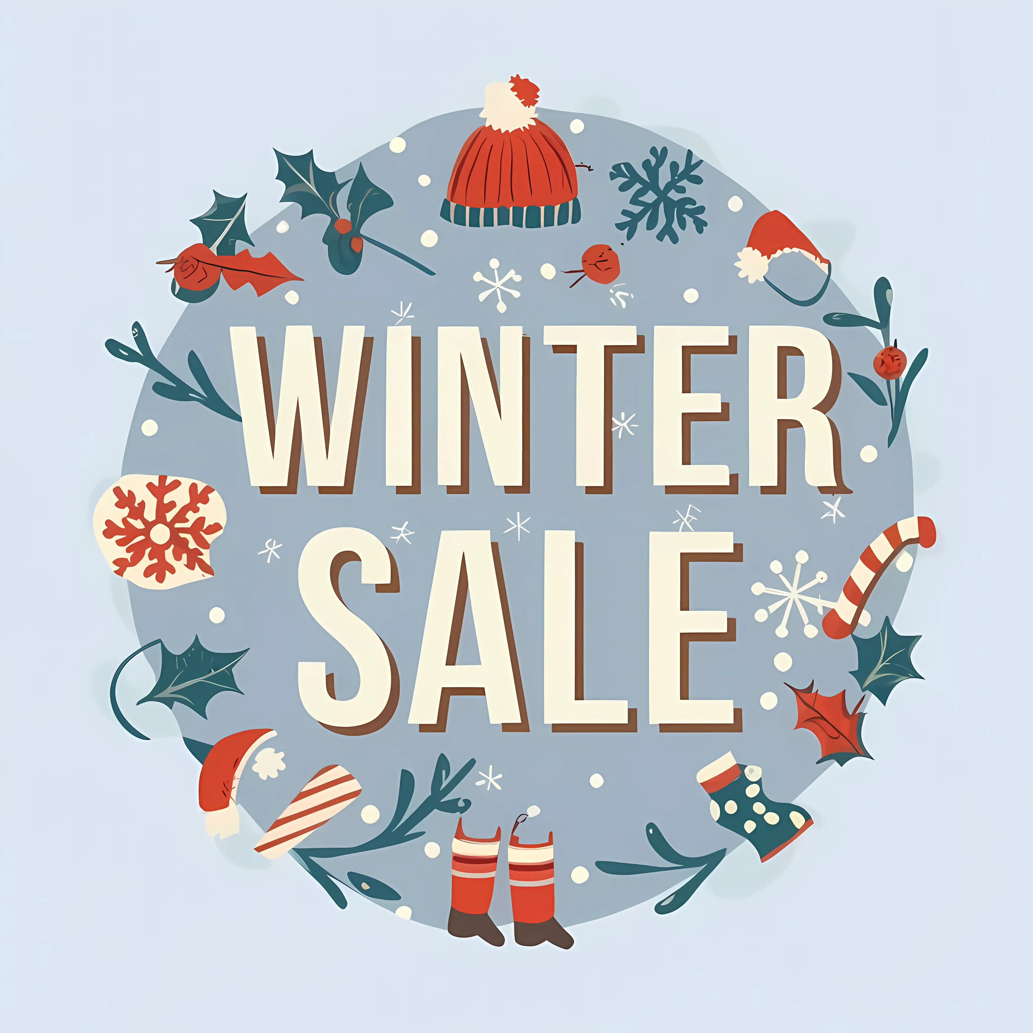 Winter Sale Holiday Promotional Design
