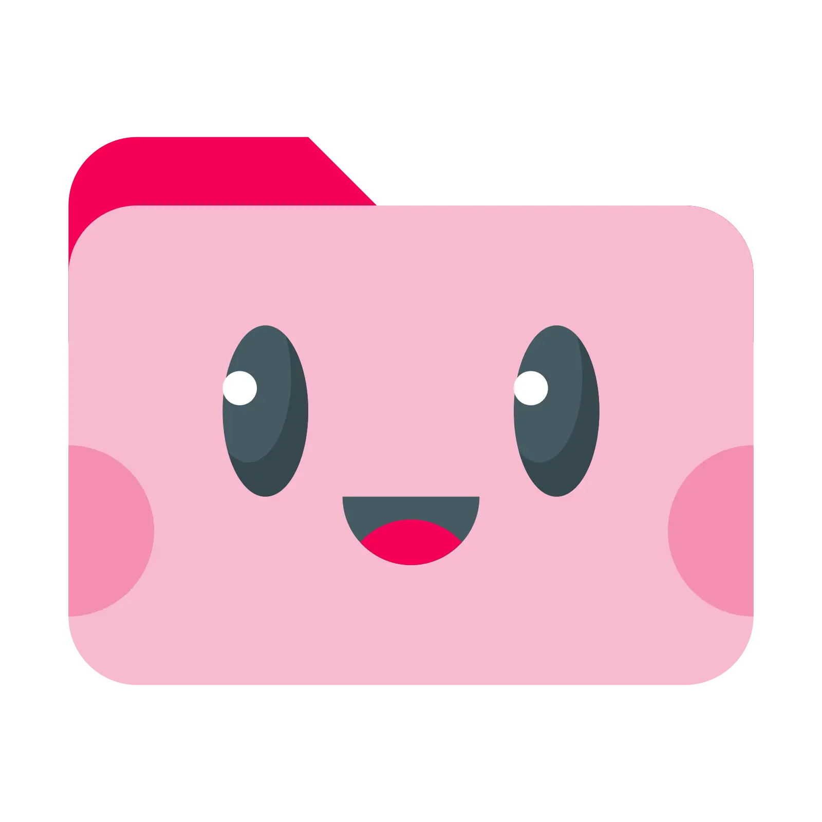 Cute Smiling Folder