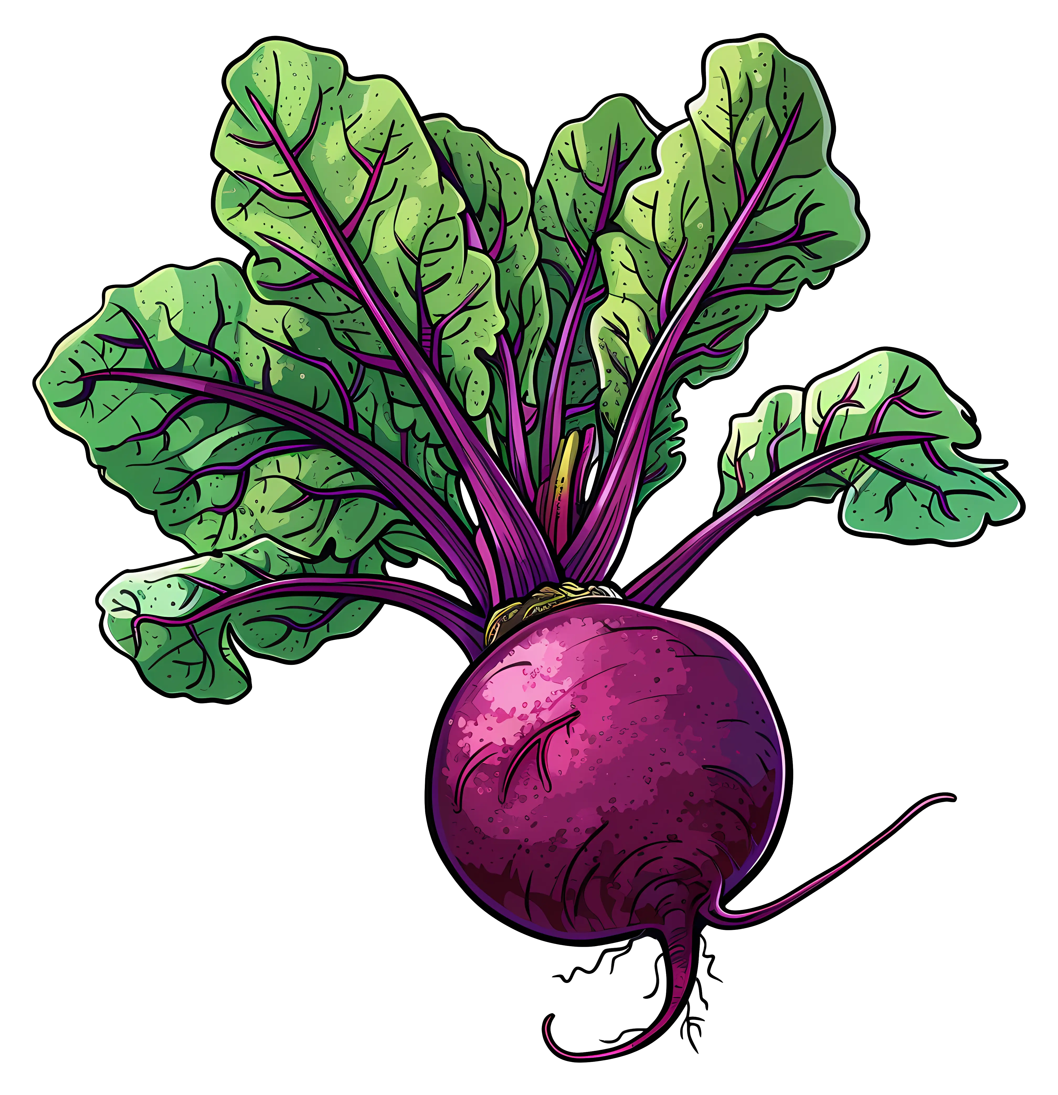 Fresh Beetroot with Leaves