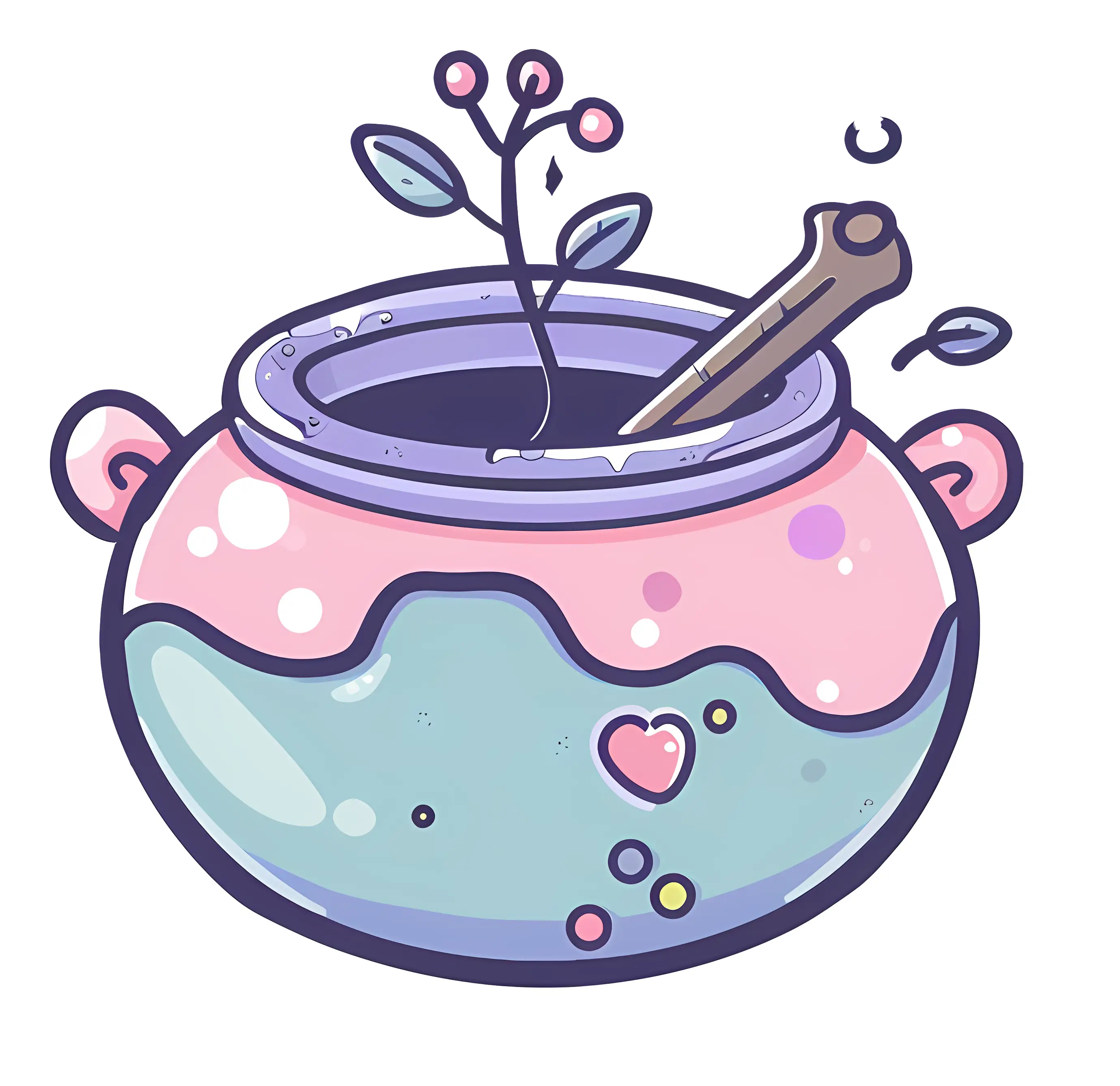 Cute Decorative Pot with Plant