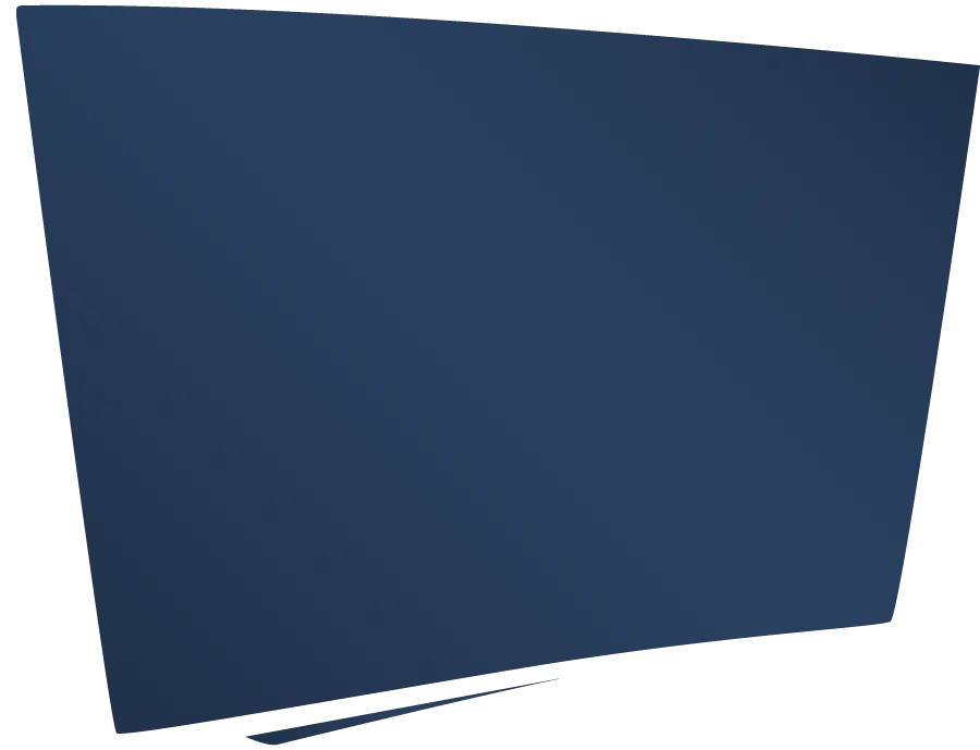 Curved Television in Minimalistic Style