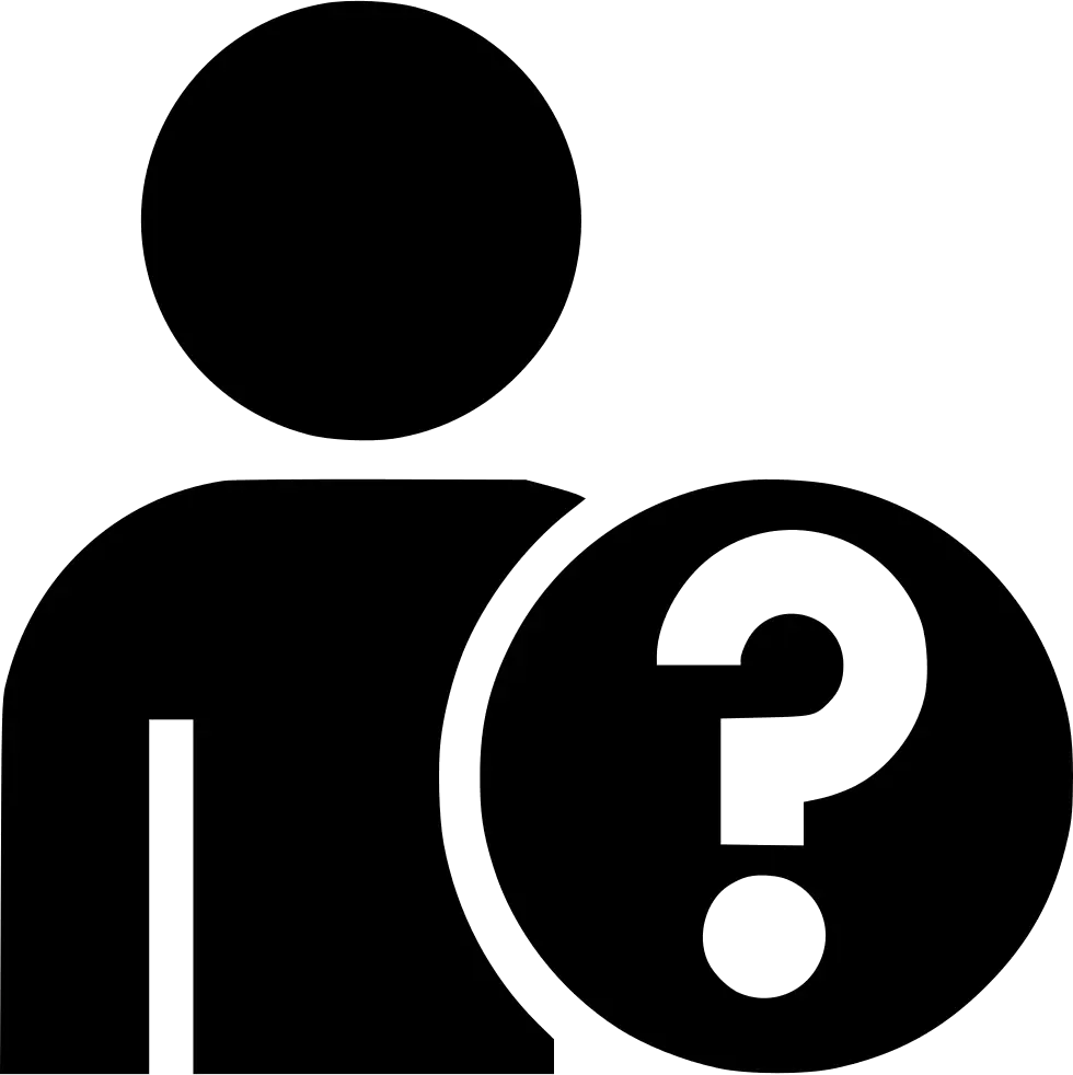 Person with Question Mark Icon