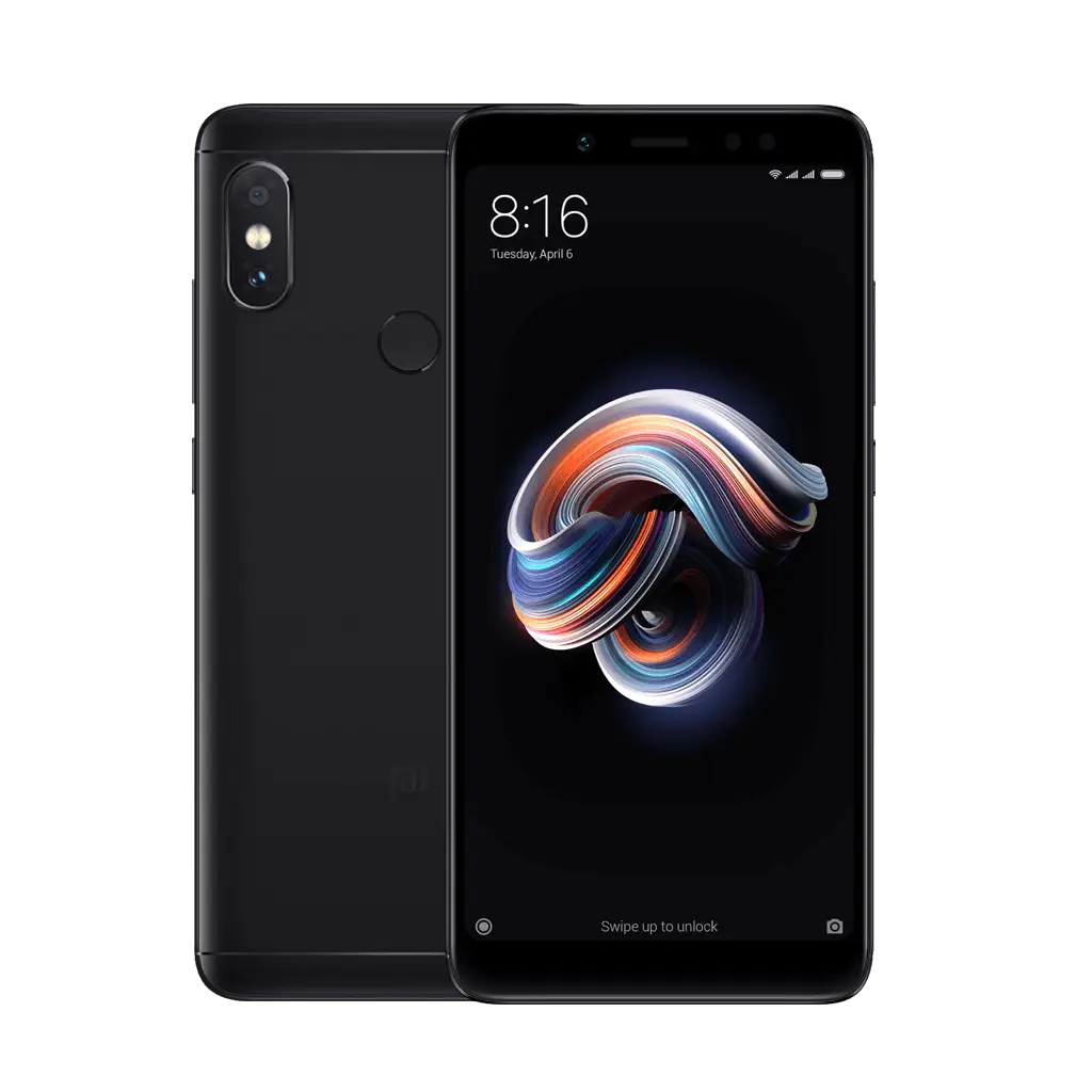 Modern Black Smartphone with Display