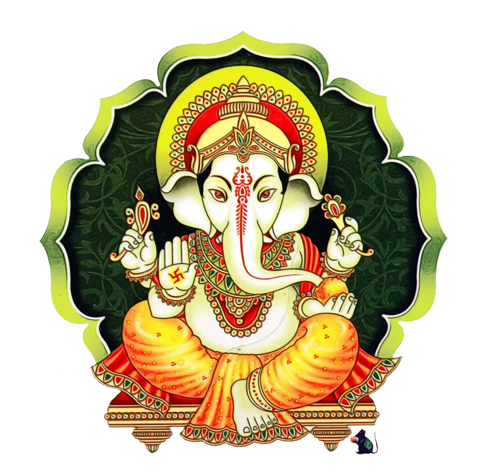Hindu Deity Ganesha Illustration