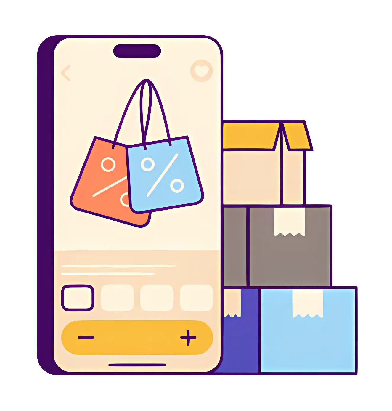Online Shopping with Packages