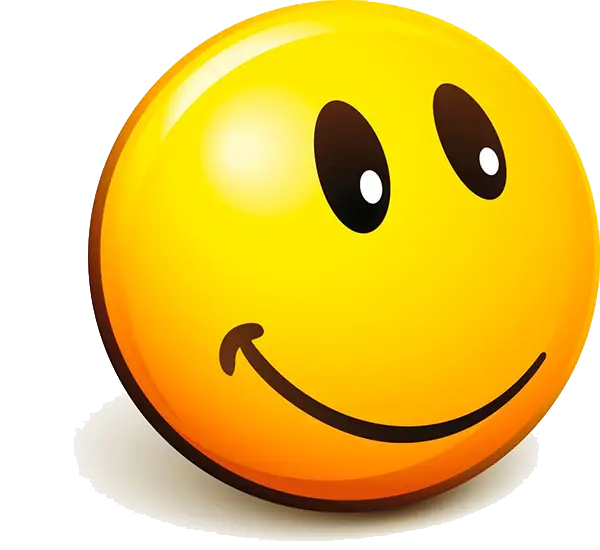Yellow Smiley Face Emoji Illustration