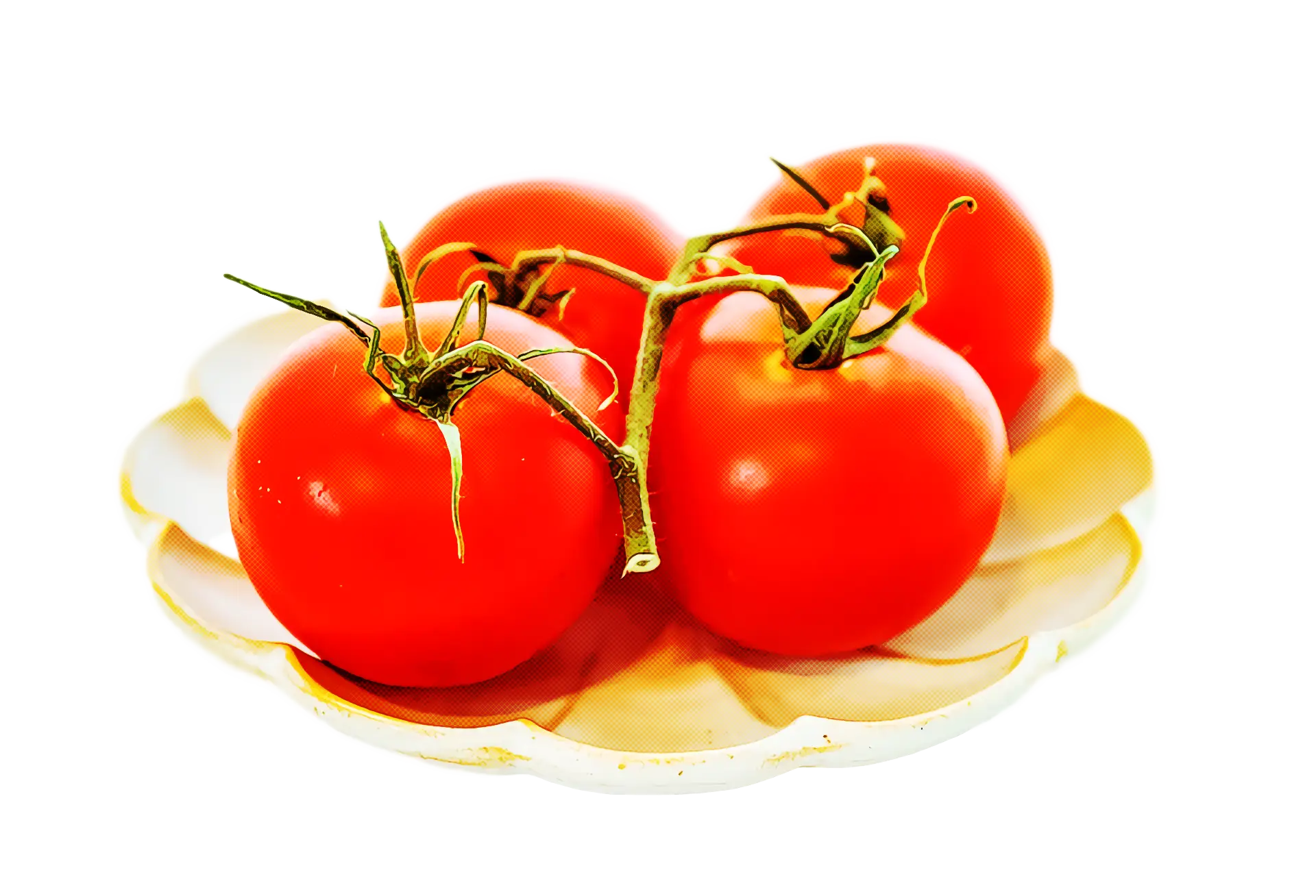 Red Tomatoes on a Plate
