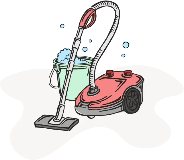 Vacuum Cleaner with Bucket and Soap