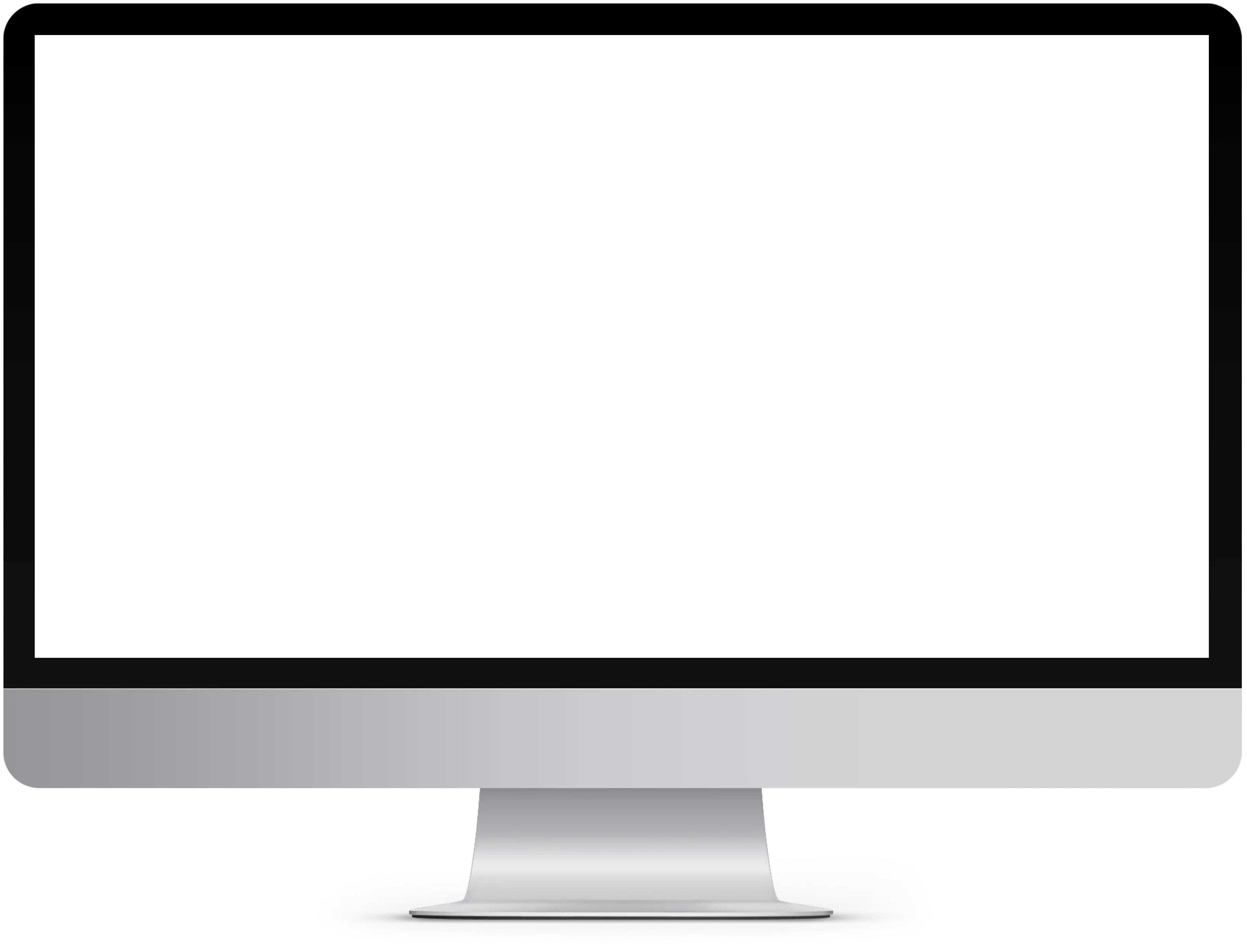Blank Computer Monitor Display