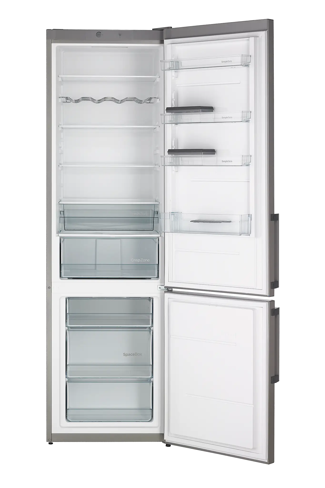 Modern Refrigerator with Open Doors