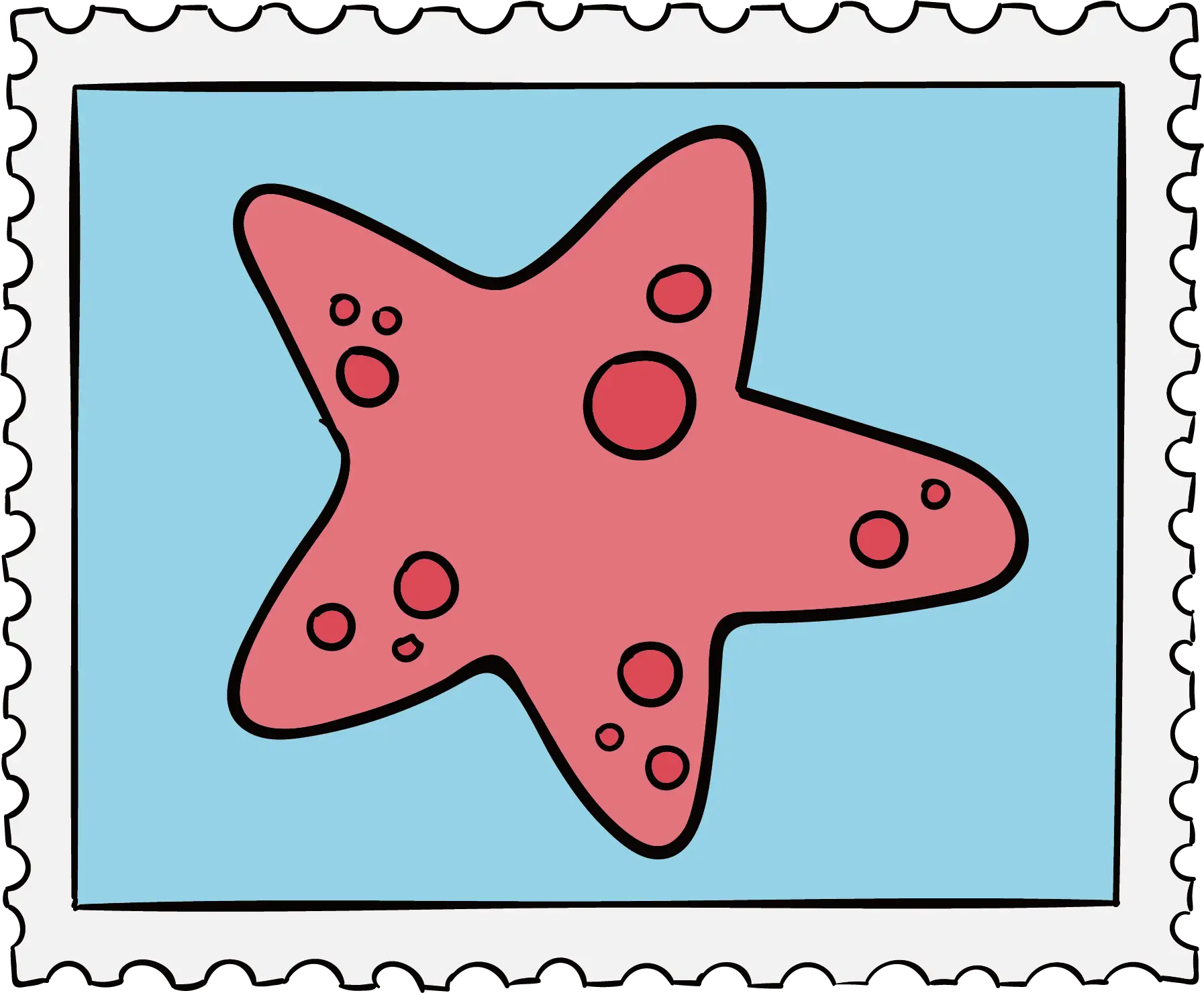 Starfish Stamp