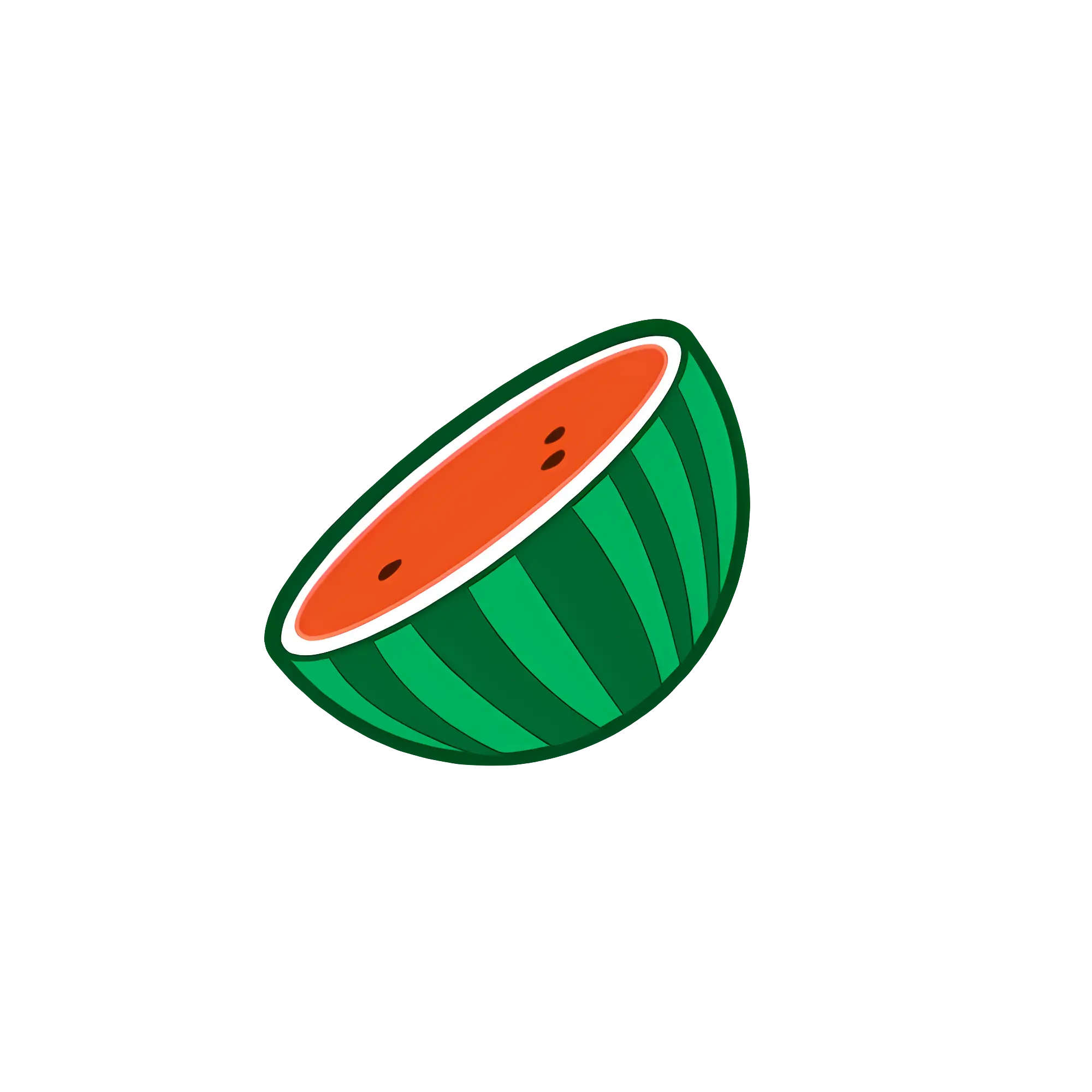 Cartoon Watermelon Slice