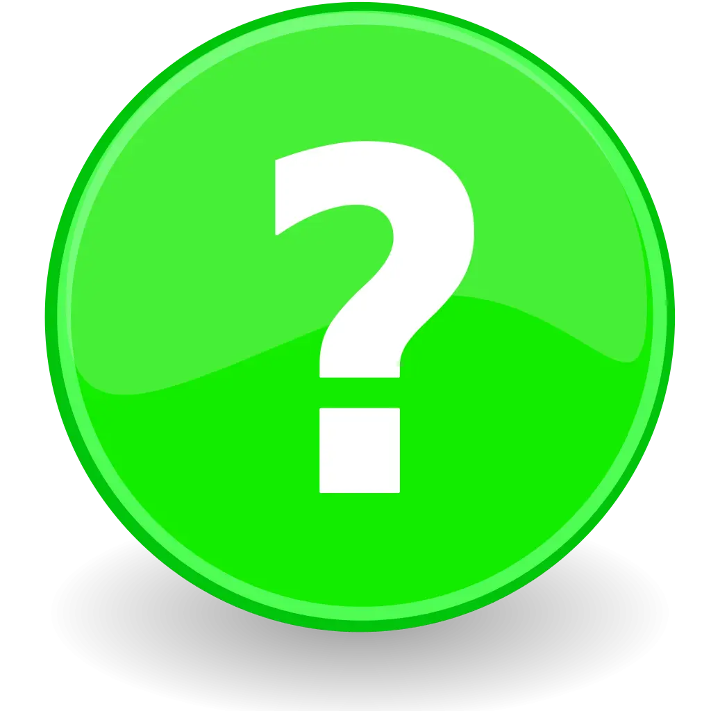 Green Question Mark Icon Symbol