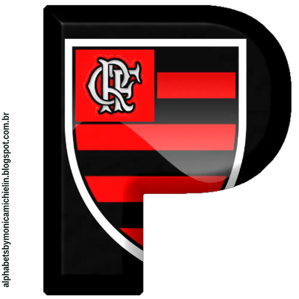 Flamengo Logo on Letter P