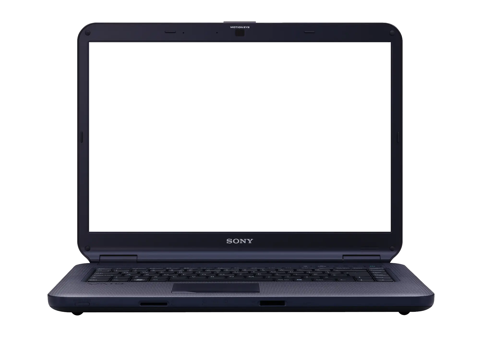 Black Laptop with Empty Screen