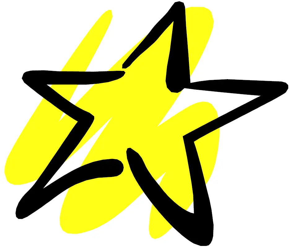 Yellow Star Doodle
