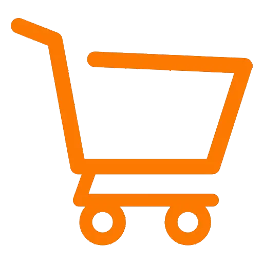 Orange Shopping Cart Symbol