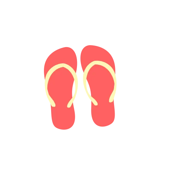 Red Flip Flops