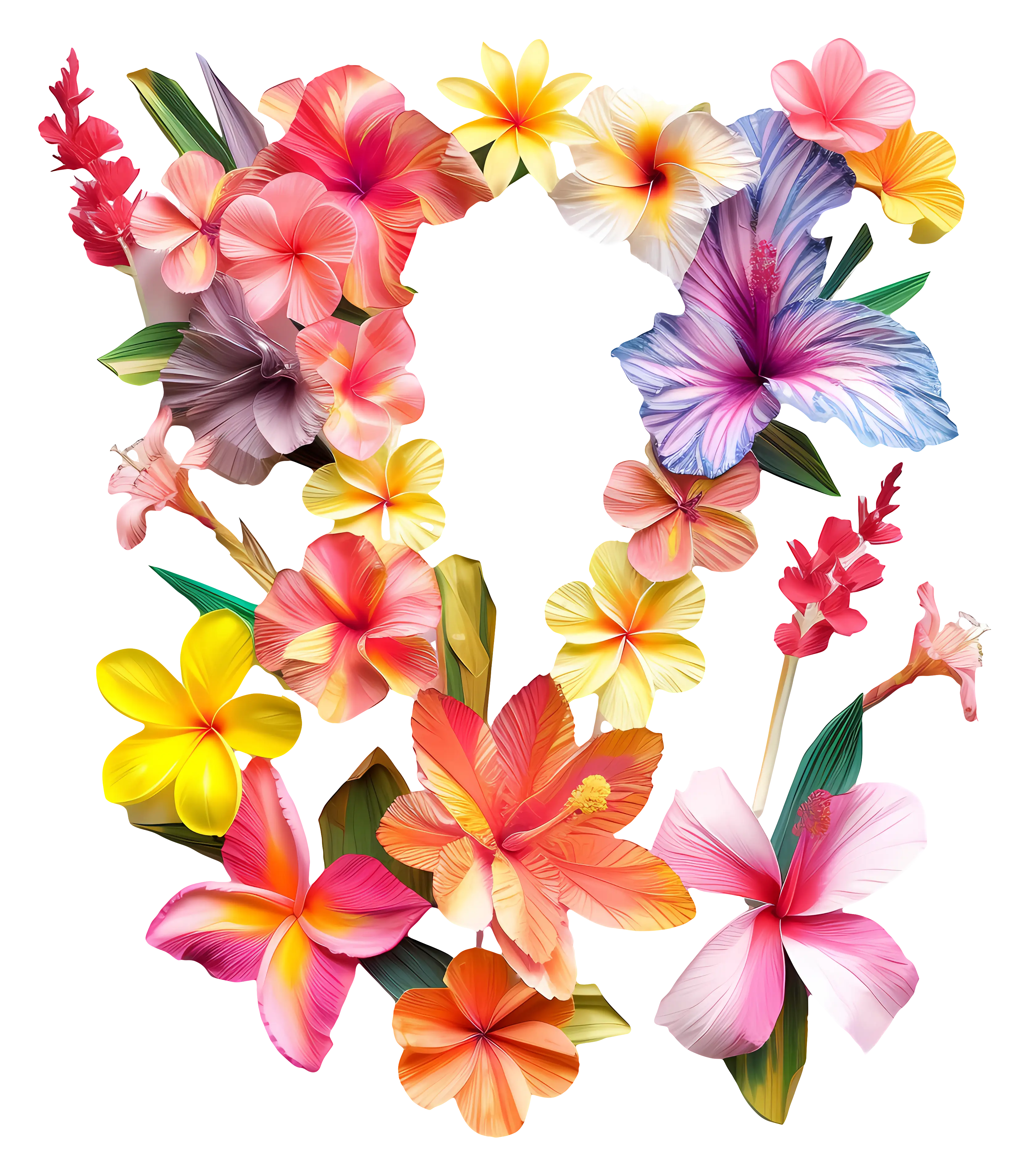 Vibrant Tropical Flower Arrangement Design