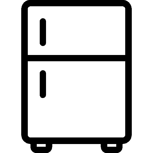 Black Line Refrigerator Illustration