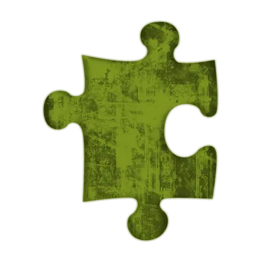 Green Jigsaw Puzzle Piece