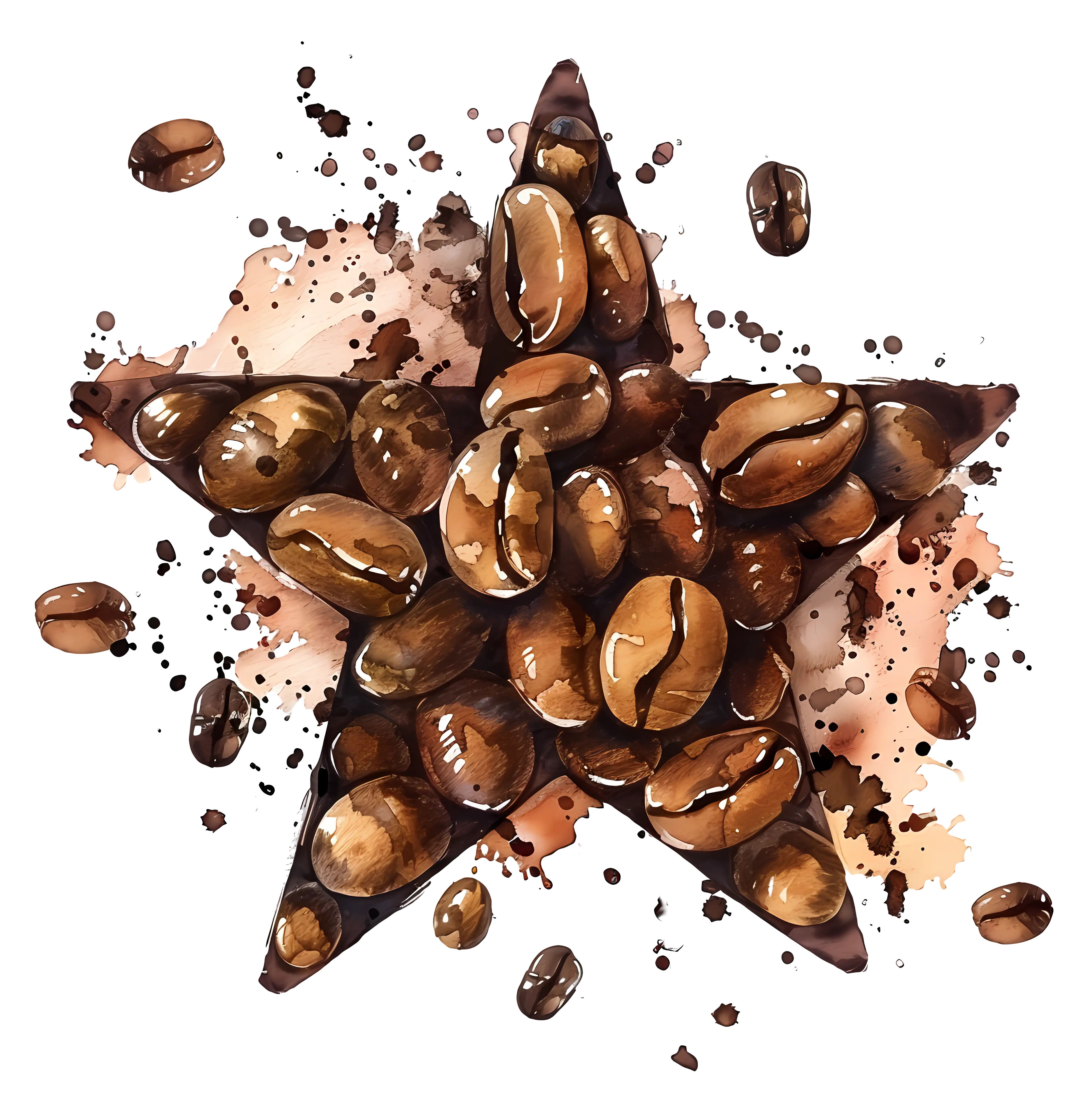 Star Shaped Coffee Beans