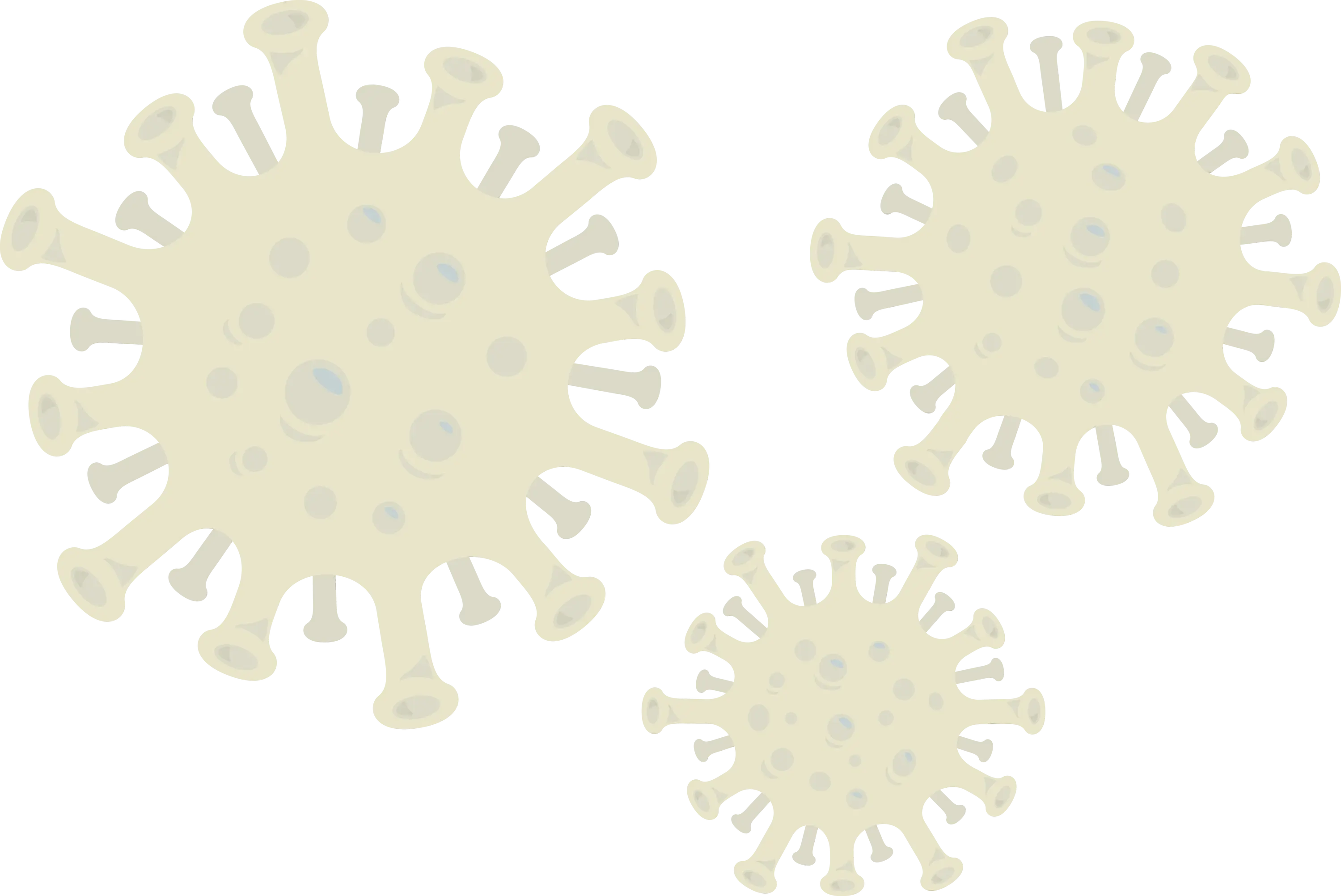 Yellow Virus Illustration