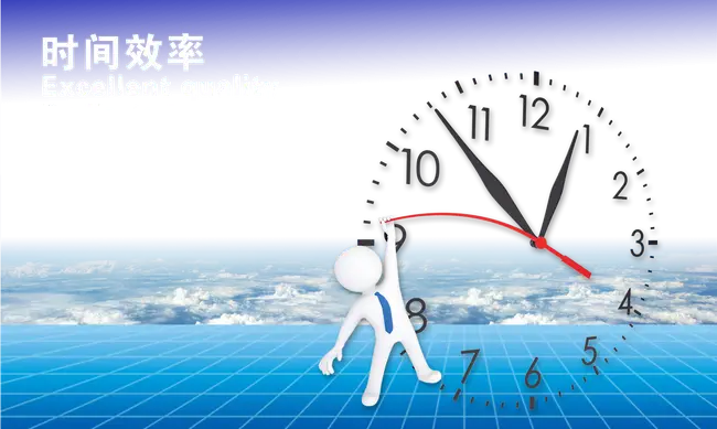 Clock with Time Efficiency Concept