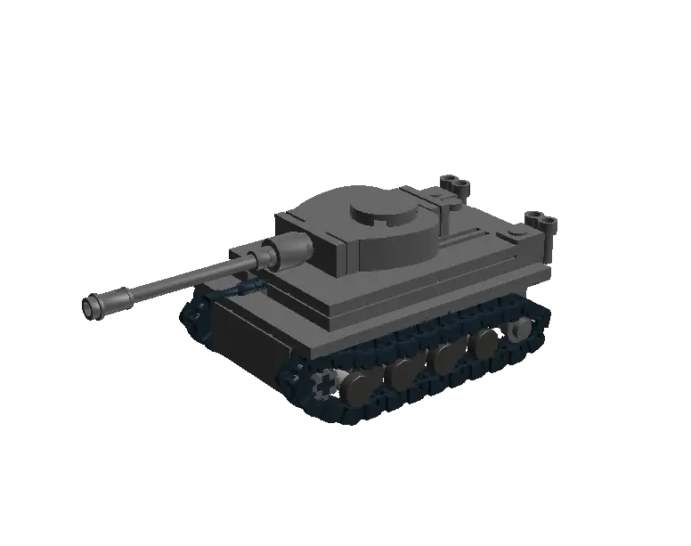 Gray Toy Tank Model