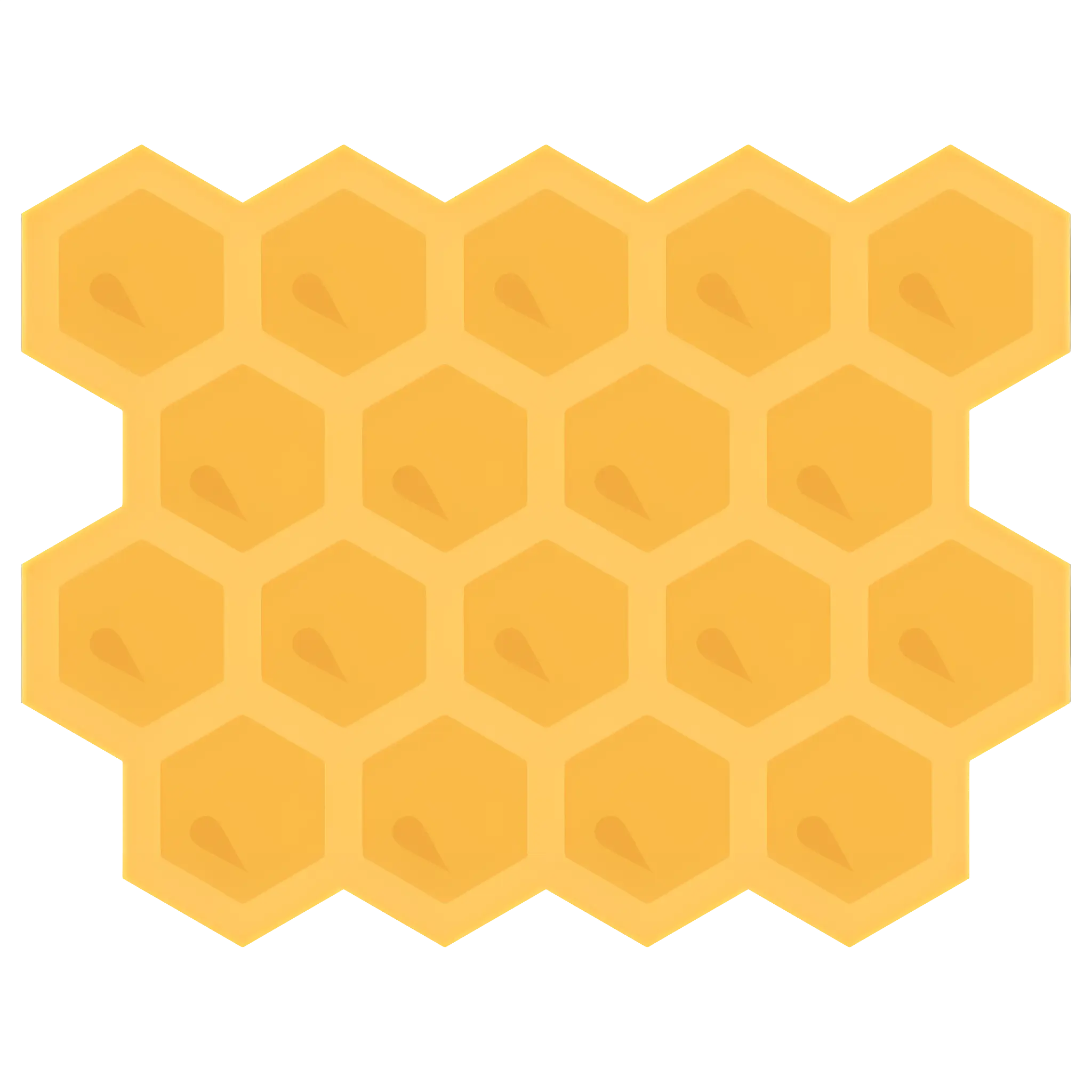 Yellow Honeycomb Pattern