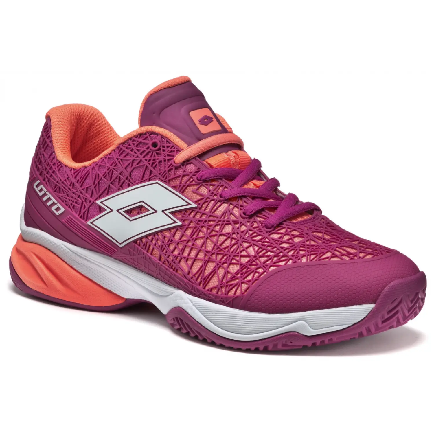Pink and Orange Sports Shoe by Lotto