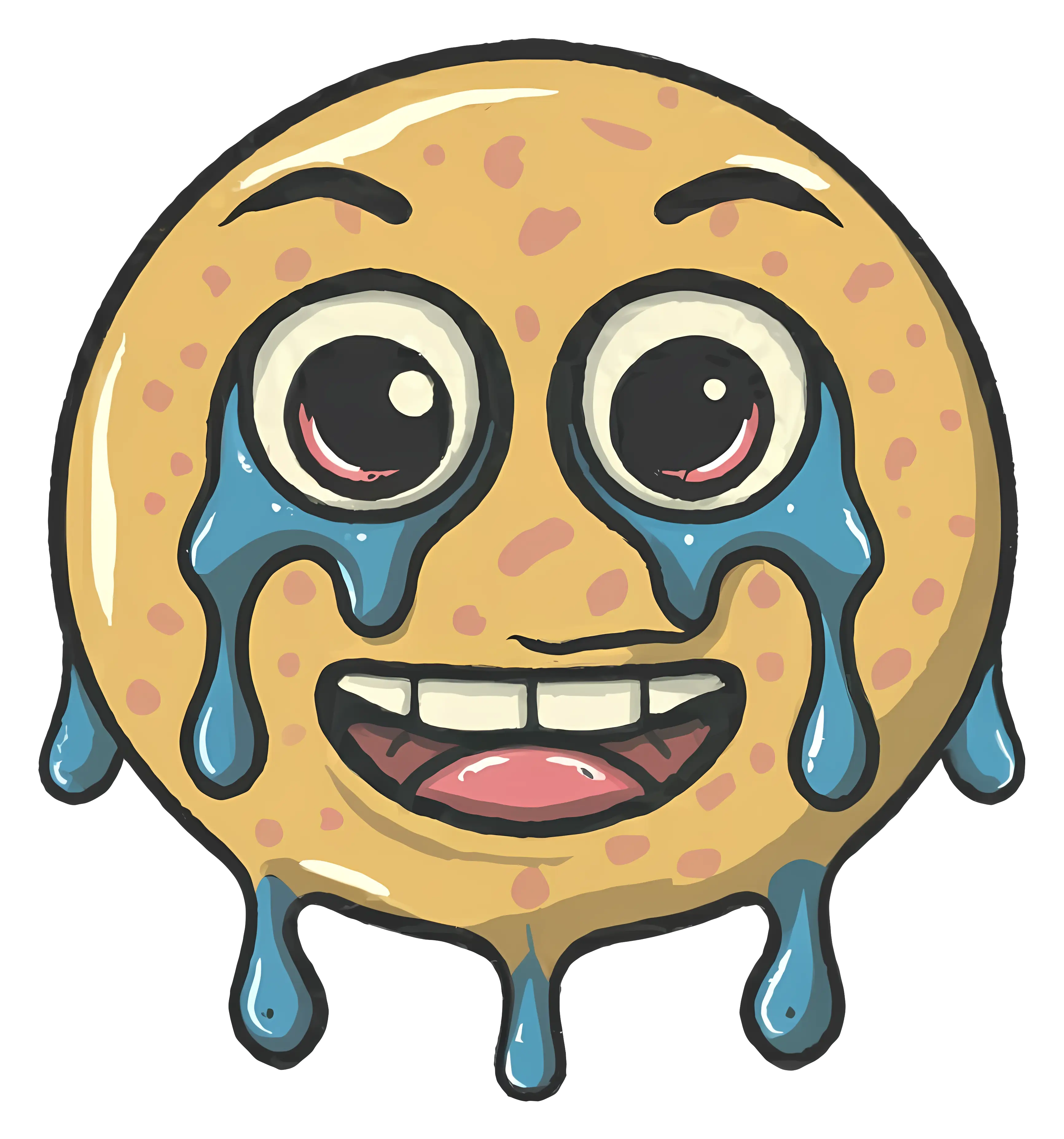 Crying Smiley Face Emoji Icon