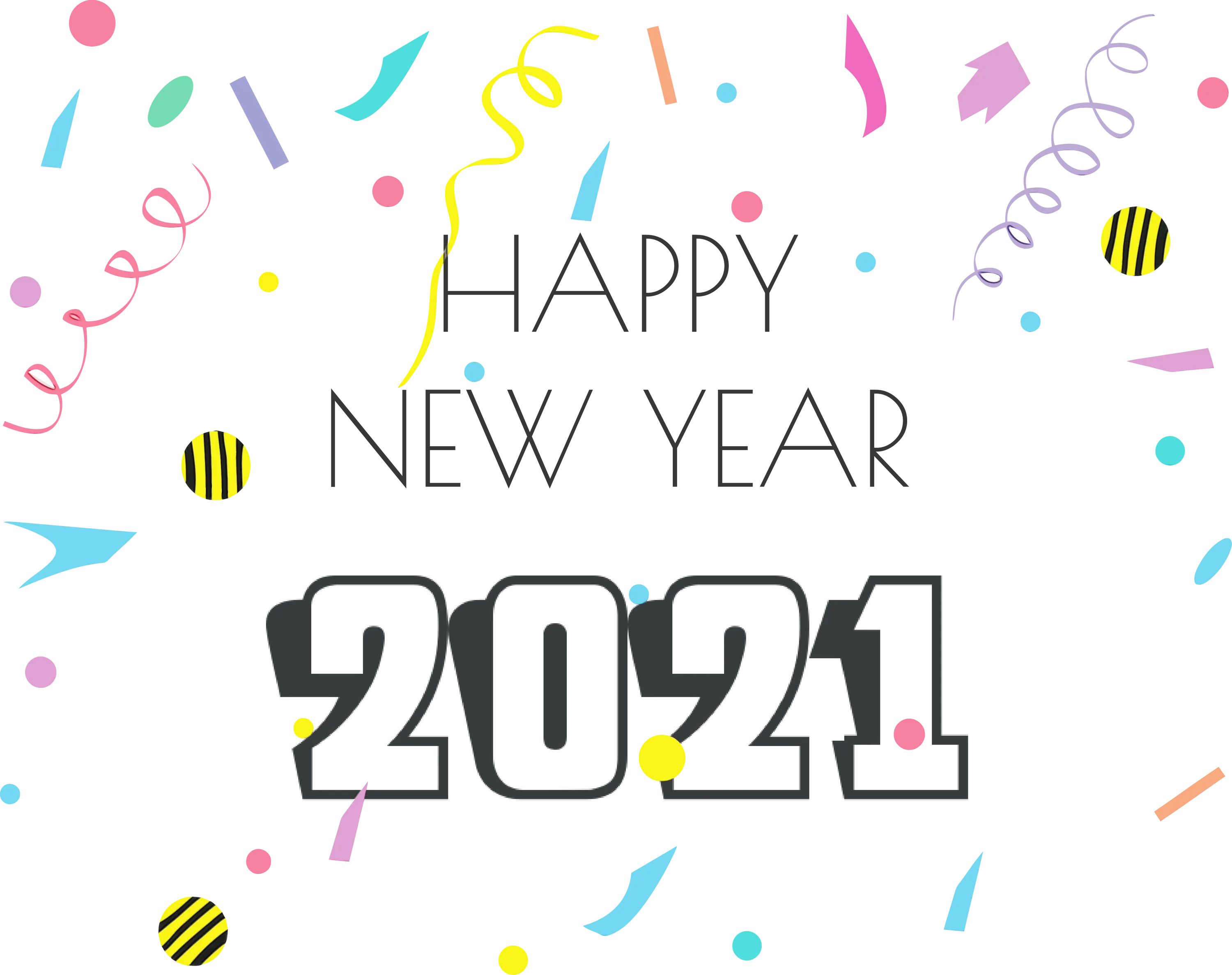 Happy New Year 2021 Celebration Design