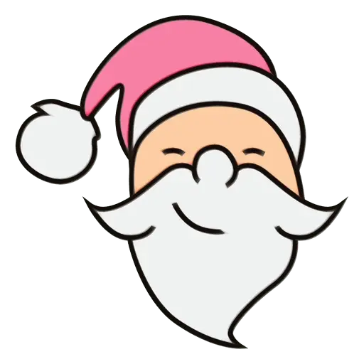 Minimalist Santa Illustration