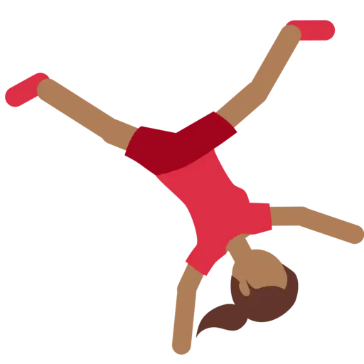 Cartwheel Girl Emoji Representation