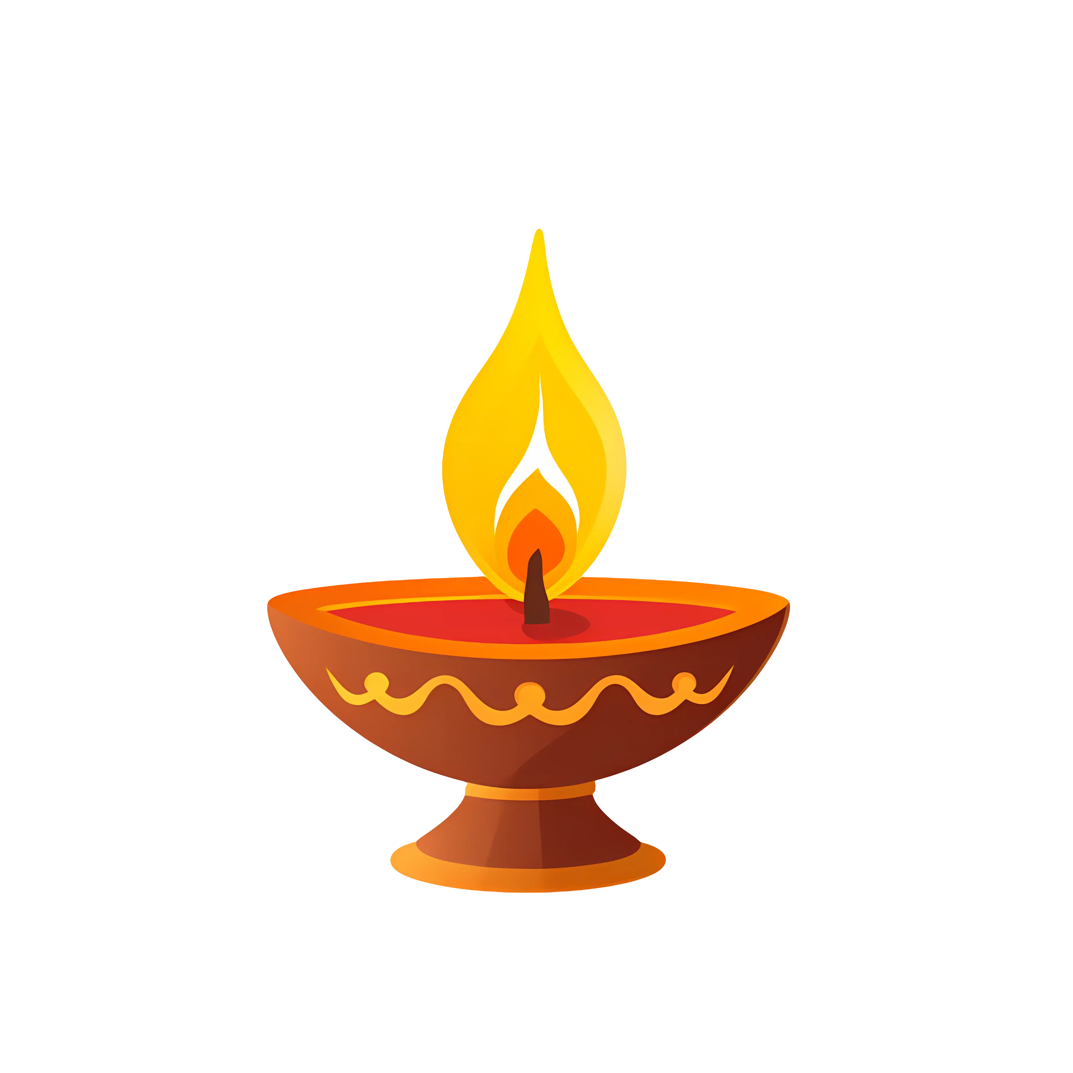 Traditional Diya Lamp for Diwali Celebration