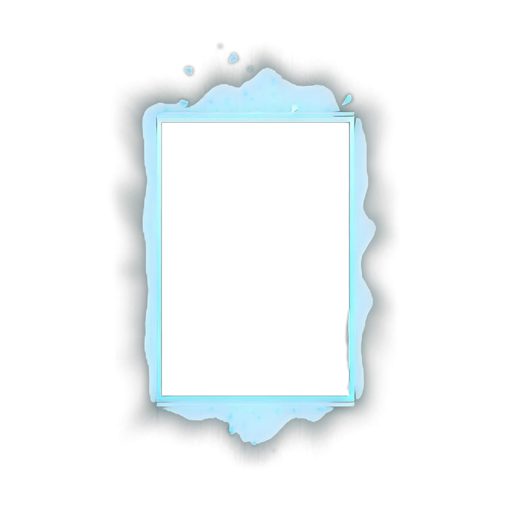 Blue Decorative Frame for Artistic Use